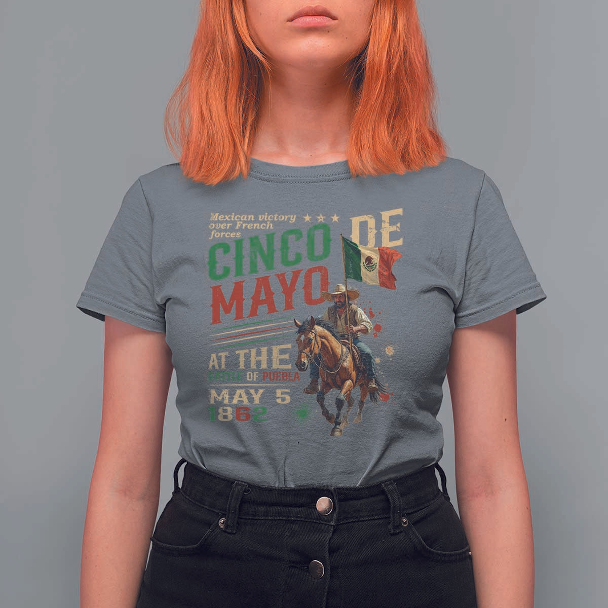 Cinco De Mayo Celebrate The Battle Of Puebla Mexico T Shirt For Women