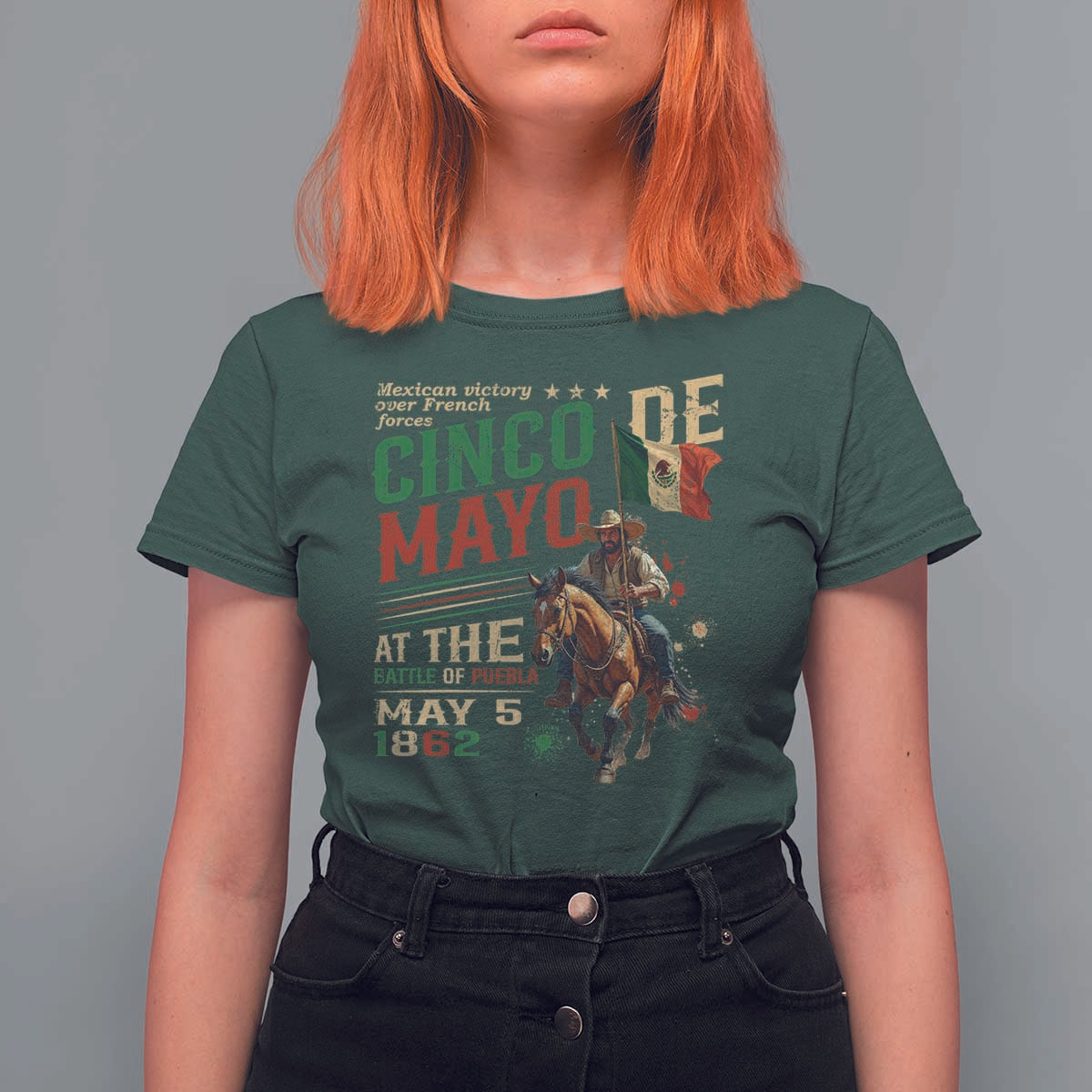 Cinco De Mayo Celebrate The Battle Of Puebla Mexico T Shirt For Women