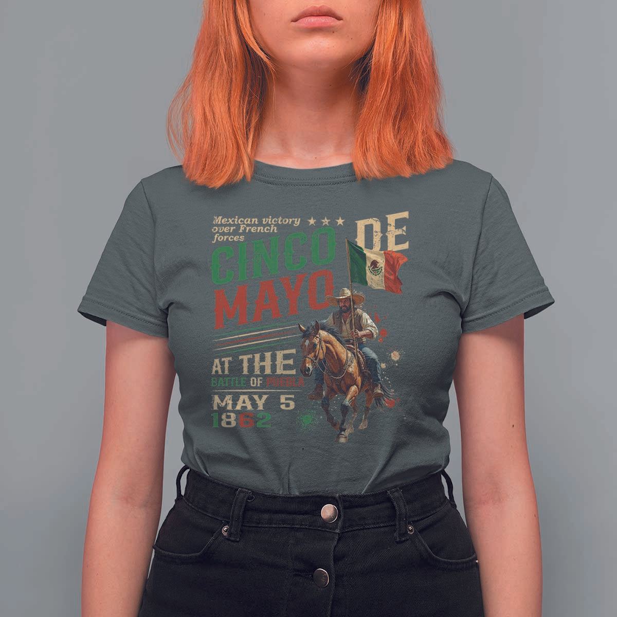 Cinco De Mayo Celebrate The Battle Of Puebla Mexico T Shirt For Women
