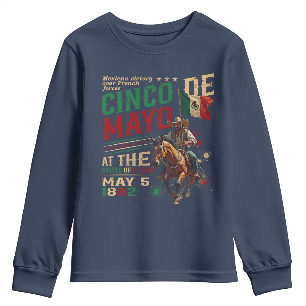 Cinco De Mayo Celebrate The Battle Of Puebla Mexico Youth Sweatshirt