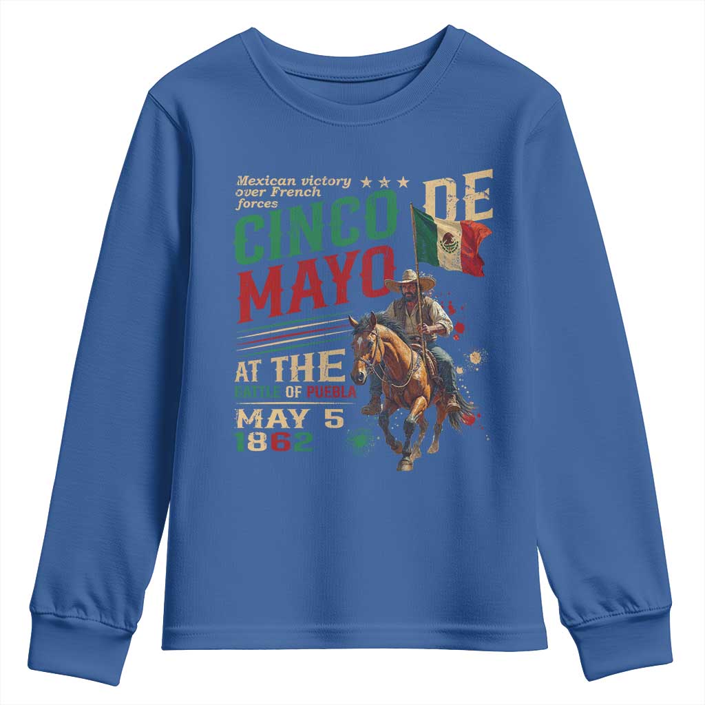Cinco De Mayo Celebrate The Battle Of Puebla Mexico Youth Sweatshirt