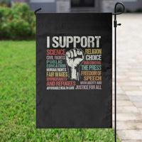 I Support Progressive Liberal Human Rights Garden Flag Vintage Hand Fist - Wonder Print Shop