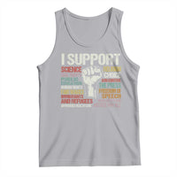 I Support Progressive Liberal Human Rights Tank Top Vintage Hand Fist