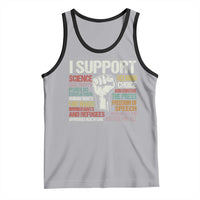I Support Progressive Liberal Human Rights Tank Top Vintage Hand Fist