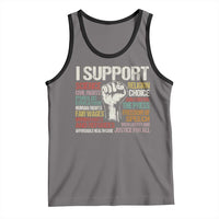 I Support Progressive Liberal Human Rights Tank Top Vintage Hand Fist