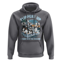 Flippers Up I Stand With The Peinguins Hoodie Penguins Tariff Resist