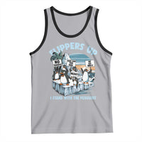 Flippers Up I Stand With The Peinguins Tank Top Penguins Tariff Resist