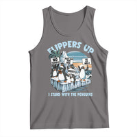Flippers Up I Stand With The Peinguins Tank Top Penguins Tariff Resist