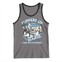 Flippers Up I Stand With The Peinguins Tank Top Penguins Tariff Resist