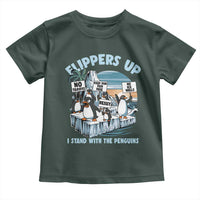 Flippers Up I Stand With The Peinguins Toddler T Shirt Penguins Tariff Resist