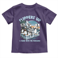 Flippers Up I Stand With The Peinguins Toddler T Shirt Penguins Tariff Resist