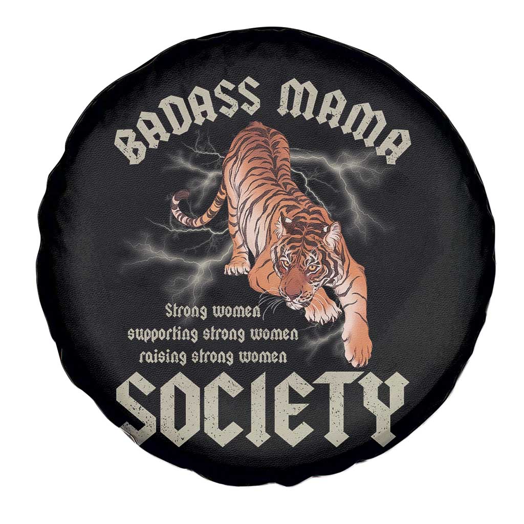 Funny Badass Mama Society Spare Tire Cover Vintage Tiger Mother's Day
