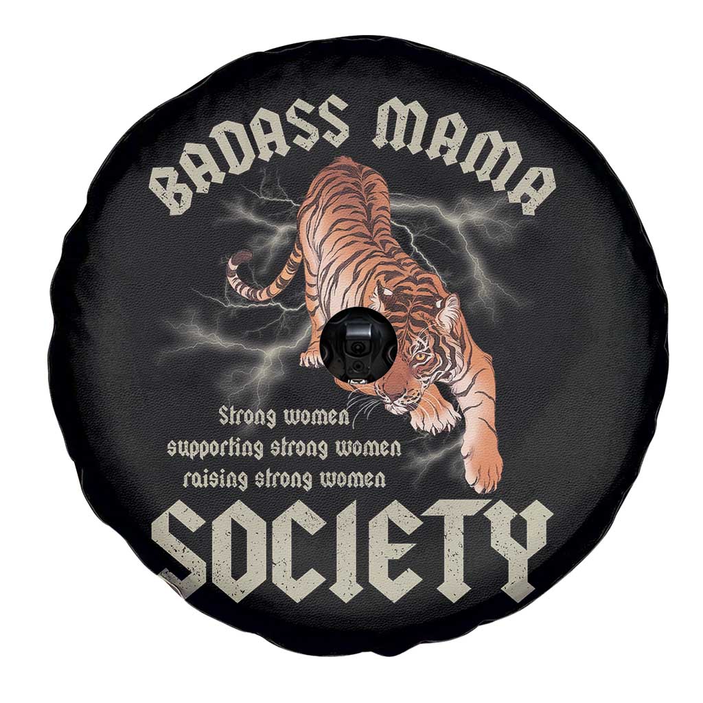 Funny Badass Mama Society Spare Tire Cover Vintage Tiger Mother's Day