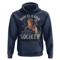 Funny Badass Mama Society Hoodie Vintage Tiger Mother's Day