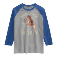 Funny Badass Mama Society Raglan Shirt Vintage Tiger Mother's Day