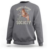 Funny Badass Mama Society Sweatshirt Vintage Tiger Mother's Day