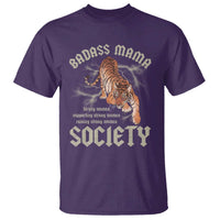 Funny Badass Mama Society T Shirt Vintage Tiger Mother's Day