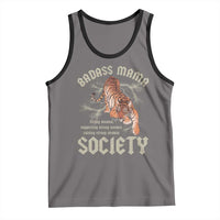 Funny Badass Mama Society Tank Top Vintage Tiger Mother's Day