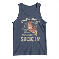 Funny Badass Mama Society Tank Top Vintage Tiger Mother's Day