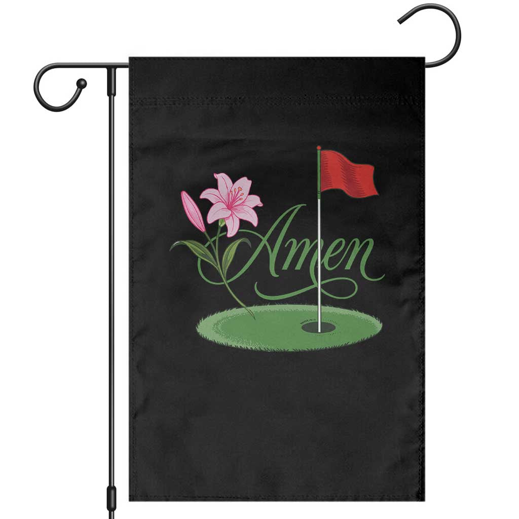 Amen Funny Golf Garden Flag Azalea Floral Augusta Georgia for Golfers