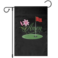 Amen Funny Golf Garden Flag Azalea Floral Augusta Georgia for Golfers