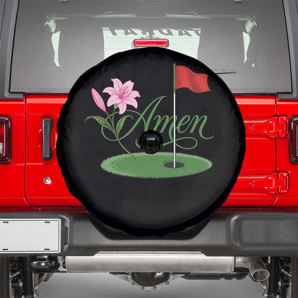 Amen Funny Golf Spare Tire Cover Azalea Floral Augusta Georgia for Golfers