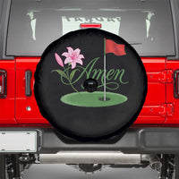 Amen Funny Golf Spare Tire Cover Azalea Floral Augusta Georgia for Golfers