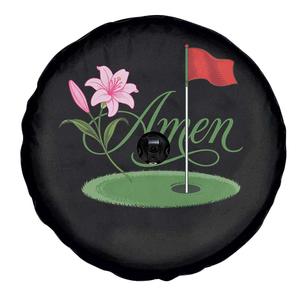 Amen Funny Golf Spare Tire Cover Azalea Floral Augusta Georgia for Golfers