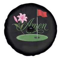 Amen Funny Golf Spare Tire Cover Azalea Floral Augusta Georgia for Golfers