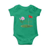 Amen Funny Golf Baby Onesie Azalea Floral Augusta Georgia for Golfers