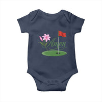 Amen Funny Golf Baby Onesie Azalea Floral Augusta Georgia for Golfers