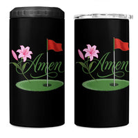 Amen Funny Golf 4 in 1 Can Cooler Tumbler Azalea Floral Augusta Georgia for Golfers