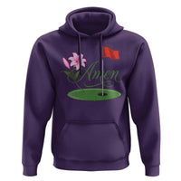 Amen Funny Golf Hoodie Azalea Floral Augusta Georgia for Golfers