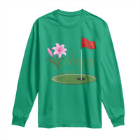 Amen Funny Golf Long Sleeve Shirt Azalea Floral Augusta Georgia for Golfers