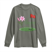 Amen Funny Golf Long Sleeve Shirt Azalea Floral Augusta Georgia for Golfers