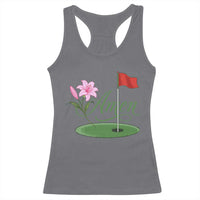 Amen Funny Golf Racerback Tank Top Azalea Floral Augusta Georgia for Golfers