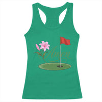 Amen Funny Golf Racerback Tank Top Azalea Floral Augusta Georgia for Golfers