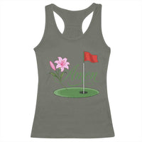 Amen Funny Golf Racerback Tank Top Azalea Floral Augusta Georgia for Golfers