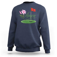 Amen Funny Golf Sweatshirt Azalea Floral Augusta Georgia for Golfers