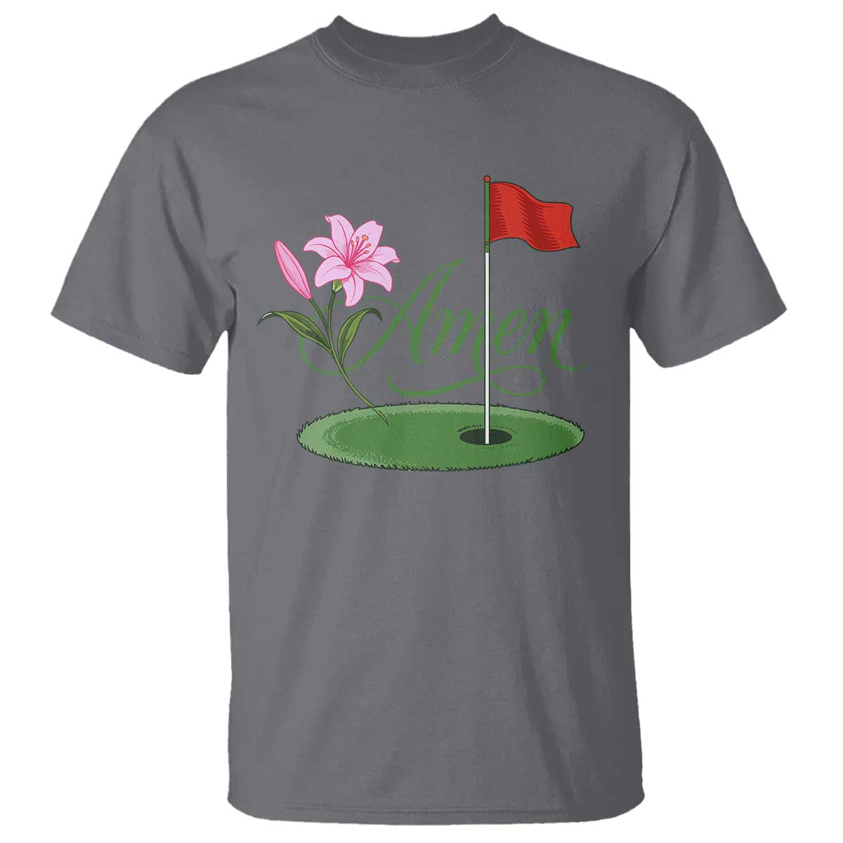 Amen Funny Golf T Shirt Azalea Floral Augusta Georgia for Golfers