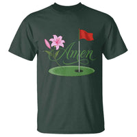 Amen Funny Golf T Shirt Azalea Floral Augusta Georgia for Golfers