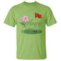 Amen Funny Golf T Shirt Azalea Floral Augusta Georgia for Golfers