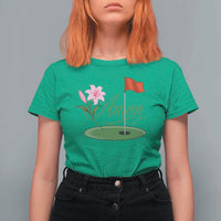 Amen Funny Golf T Shirt For Women Azalea Floral Augusta Georgia for Golfers