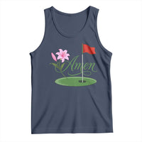Amen Funny Golf Tank Top Azalea Floral Augusta Georgia for Golfers