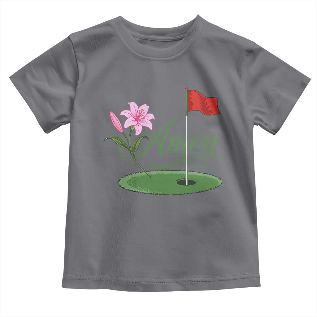 Amen Funny Golf Toddler T Shirt Azalea Floral Augusta Georgia for Golfers