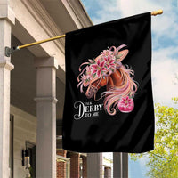 Talk Derby To Me Garden Flag Funny Horse Racing Derby Day Stargazer Lilies