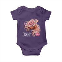 Talk Derby To Me Baby Onesie Funny Horse Racing Derby Day Stargazer Lilies