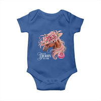 Talk Derby To Me Baby Onesie Funny Horse Racing Derby Day Stargazer Lilies