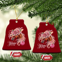Talk Derby To Me Ceramic Ornament Funny Horse Racing Derby Day Stargazer Lilies