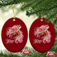 Talk Derby To Me Ceramic Ornament Funny Horse Racing Derby Day Stargazer Lilies